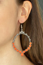 Load image into Gallery viewer, Thai Treasures - Orange earring (565)