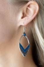 Load image into Gallery viewer, Indigenous Intentions - Blue earring 689