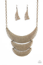 Load image into Gallery viewer, Moonwalk Magic - Brass necklace F035