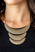 Load image into Gallery viewer, Moonwalk Magic - Brass necklace F035