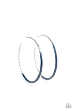 Load image into Gallery viewer, Black Diamond Exclusive DIP, DIP, Hooray! - Blue hoop earring E038/E040