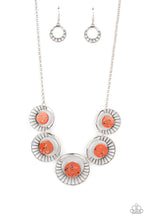 Load image into Gallery viewer, Elliptical Effervescence - Orange Necklace B124