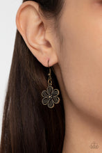 Load image into Gallery viewer, Basketful of Blossoms - Brass necklace C023B