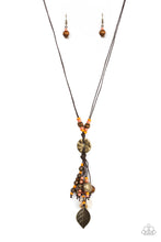 Load image into Gallery viewer, Knotted Keepsake - Orange necklace B107
