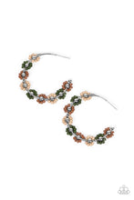 Load image into Gallery viewer, Growth Spurt - Green hoop earring B122