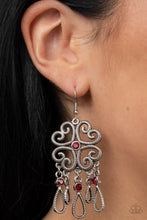 Load image into Gallery viewer, Majestic Makeover - Red earring 2238A
