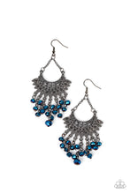 Load image into Gallery viewer, Chromatic Cascade - Blue earring C030