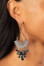 Load image into Gallery viewer, Chromatic Cascade - Blue earring C030