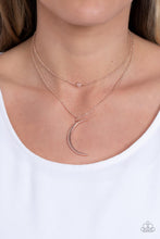 Load image into Gallery viewer, Modern Moonbeam - Rose Gold necklace B124