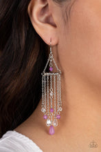 Load image into Gallery viewer, Marina Breeze - Purple earring B102