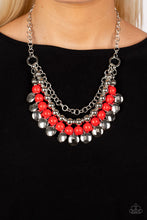 Load image into Gallery viewer, 2 pc SET: Leave Her Wild - Red necklace plus Southern Splendor red bracelet 778
