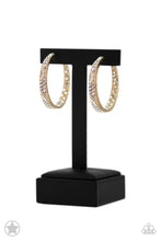 Load image into Gallery viewer, GLITZY By Association - Gold hoop earring D037