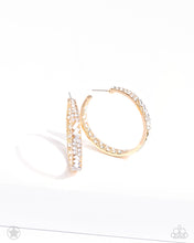 Load image into Gallery viewer, GLITZY By Association - Gold hoop earring D037
