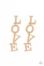 Load image into Gallery viewer, L-O-V-E - Gold earring B094