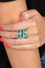 Load image into Gallery viewer, Six-Figure Flex - Green ring B102