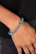 Load image into Gallery viewer, Just Pray - Blue bracelet D063
