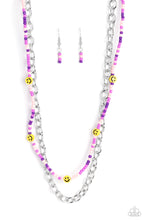 Load image into Gallery viewer, Happy Looks Good on You - Purple necklace B112