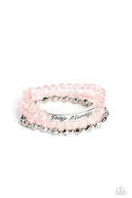 Load image into Gallery viewer, Pray Always - Pink bracelet D007
