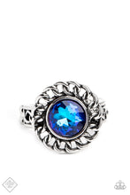 Load image into Gallery viewer, Round Table Runway - Blue ring D051