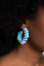 Load image into Gallery viewer, Fairy Fantasia - Blue hoop earring D043