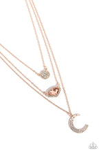 Load image into Gallery viewer, Lunar Lineup - Rose Gold necklace A095