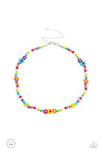 Load image into Gallery viewer, Flower Child Flair - Multi BL/MT choker D061
