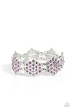 Load image into Gallery viewer, Scintillating Snowflakes - Purple bracelet PINK FRIDAY D048