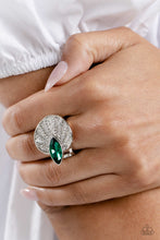 Load image into Gallery viewer, Fan Dance Dazzle - Green ring A076