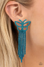 Load image into Gallery viewer, Billowing Butterflies - Blue earring JULY LOP D083