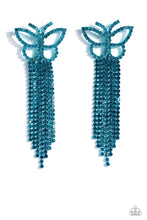 Load image into Gallery viewer, Billowing Butterflies - Blue earring JULY LOP D083