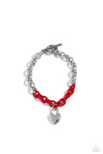 Load image into Gallery viewer, Locked and Loved - Red bracelet A072