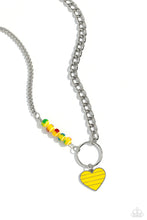 Load image into Gallery viewer, Mismatched Mayhem - Yellow necklace B044