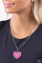 Load image into Gallery viewer, Romantic Gesture - Pink necklace E065