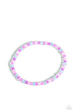 Load image into Gallery viewer, Colorfully GLASSY - Pink necklace plus matching bracelet A103
