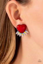 Load image into Gallery viewer, Spring Story - Red clip-on earring A040