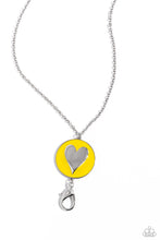 Load image into Gallery viewer, True to Your Heart - Yellow lanyard necklace B130