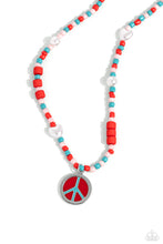 Load image into Gallery viewer, Pearly Possession - Red necklace A089