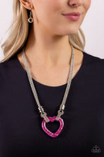 Load image into Gallery viewer, Lead with Your Heart - Pink necklace A099