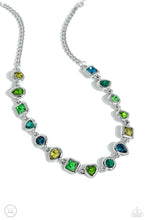 Load image into Gallery viewer, Abstract Admirer - Green necklace plus bracelet A038