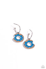 Load image into Gallery viewer, Donut Delivery - Blue earring A098