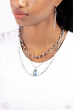 Load image into Gallery viewer, Teardrop Tiers - Green necklace A077
