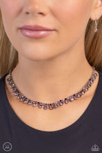 Load image into Gallery viewer, Ritzy Rhinestones - Purple necklace B086