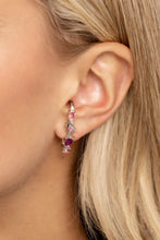 Load image into Gallery viewer, Trendy Twists - Pink cuff earring B088