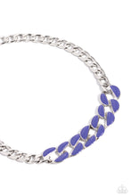 Load image into Gallery viewer, CURB Craze - Blue necklace A088