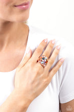Load image into Gallery viewer, Bedazzled Backdrop - Copper ring A018