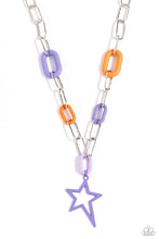 Load image into Gallery viewer, Stargazing Show - Purple necklace 2083
