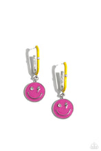 Load image into Gallery viewer, Personable Pizzazz - Pink hoop earring A096