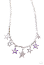 Load image into Gallery viewer, Starstruck Sentiment - Purple necklace E010