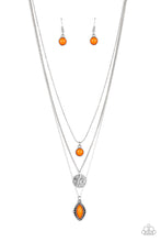 Load image into Gallery viewer, Tide Drifter - Orange necklace 944