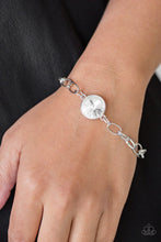 Load image into Gallery viewer, She Sparkles On - White necklace plus matching bracelet All Aglitter - White 2138